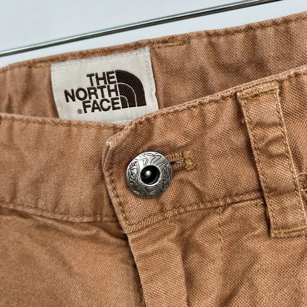 The North Face outdoor gorpcore tan brown trail pants 30 articulated knees